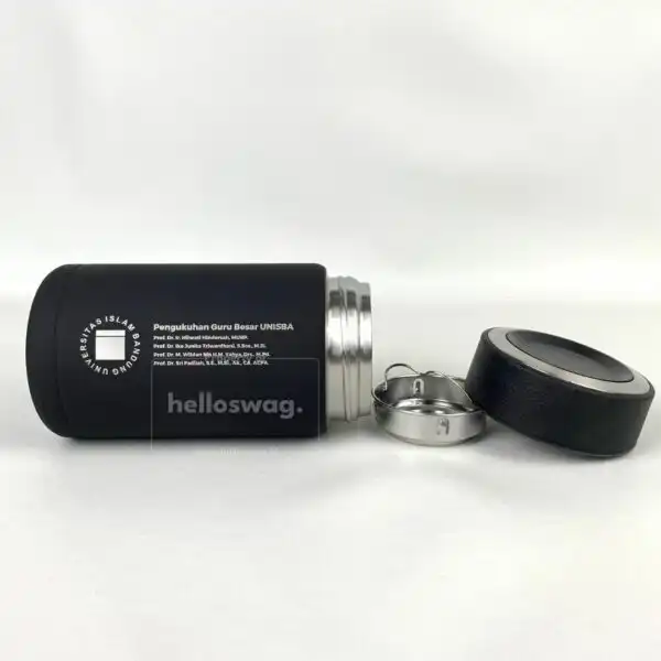 Botol Tumbler Bahan Kulit dan Stainless Steel Berbentuk Mug Dengan Custom Logo Untuk Souvenir 8