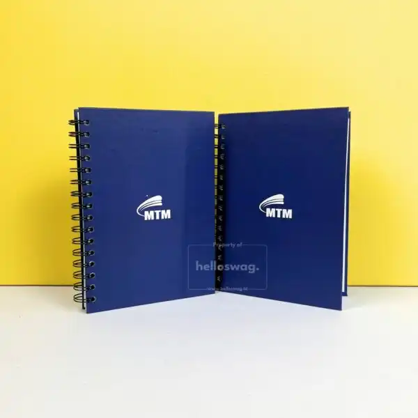 Buku Agenda Berbahan Softcover Dengan Jilid Ring Kawat Custom Desain 6