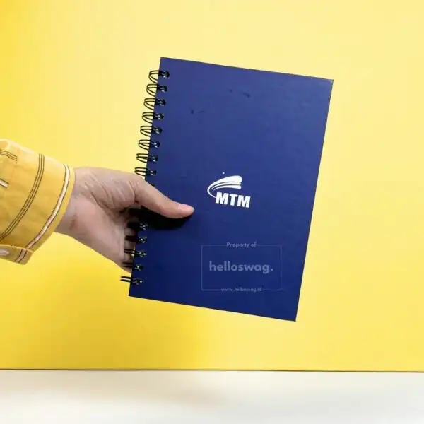 Buku Agenda Berbahan Softcover Dengan Jilid Ring Kawat Custom Desain 7