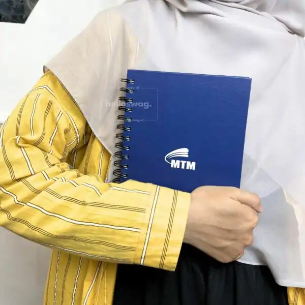Buku Agenda Berbahan Softcover Dengan Jilid Ring Kawat Custom Desain 8