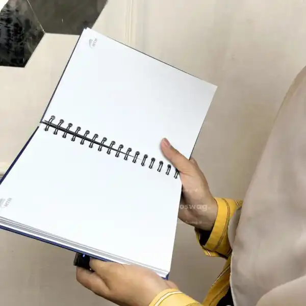 Buku Agenda Berbahan Softcover Dengan Jilid Ring Kawat Custom Desain 9