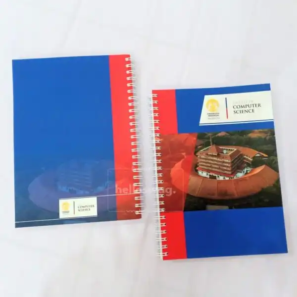 Buku Agenda Berbahan Softcover Dengan Ring Kawat Dapat Dicustom Logo 1
