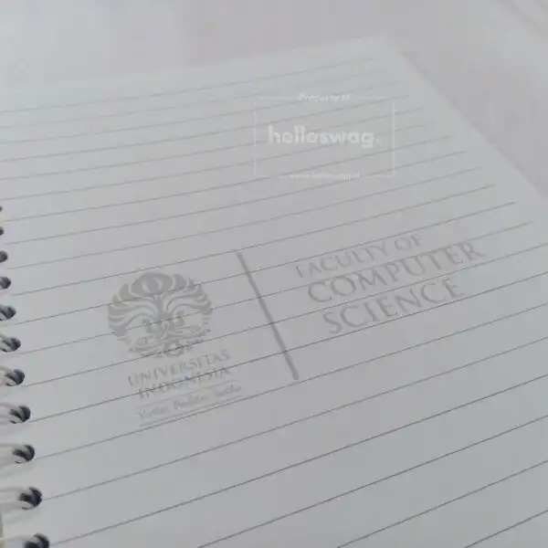 Buku Agenda Berbahan Softcover Dengan Ring Kawat Dapat Dicustom Logo 2