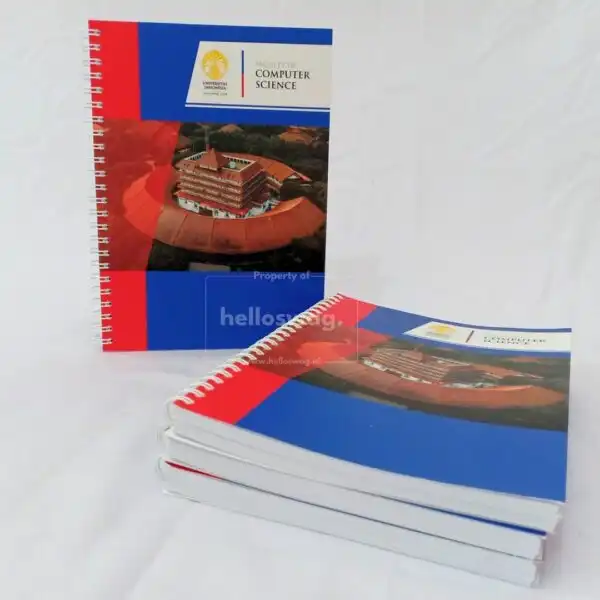 Buku Agenda Berbahan Softcover Dengan Ring Kawat Dapat Dicustom Logo 3