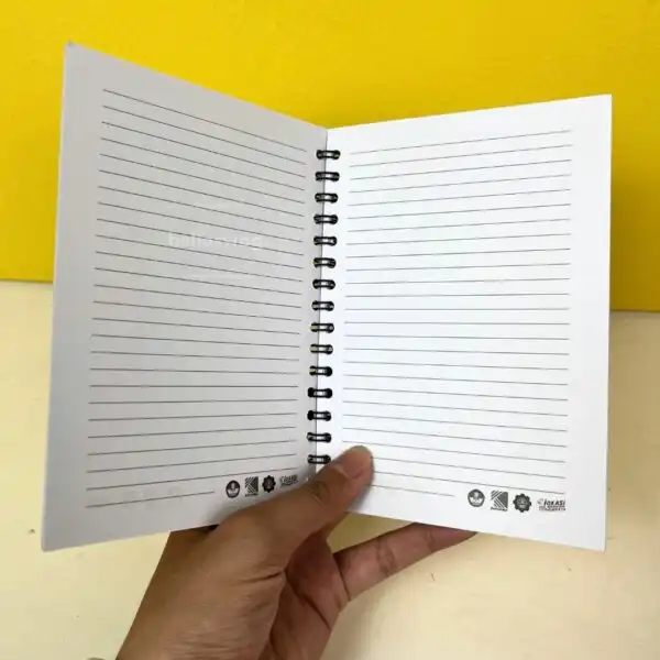 Buku Agenda Berbahan Softcover Dengan Ring Kawat Dapat Dicustom Logo (6)