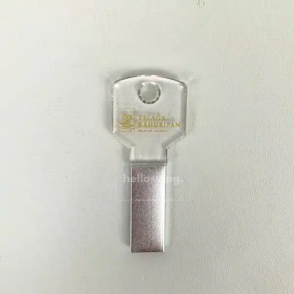 Flashdisk Bahan Akrilik dan Metal Dengan Custom Logo Untuk Souvenir 8