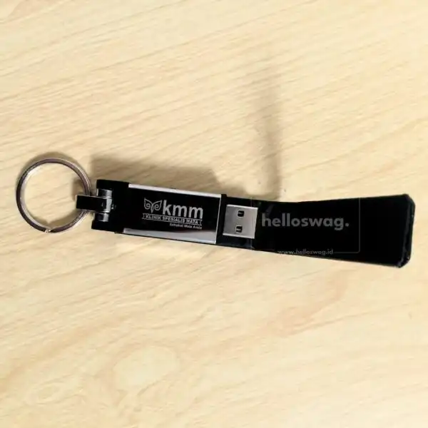 Flashdisk Dengan Bahan Kombinasi Kulit dan Metal Dapat Custom Logo 4