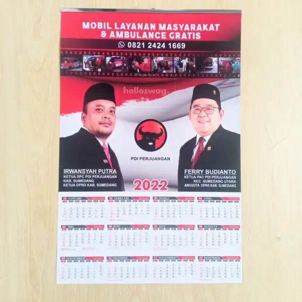 Kalender Dinding 12 Bulan 2