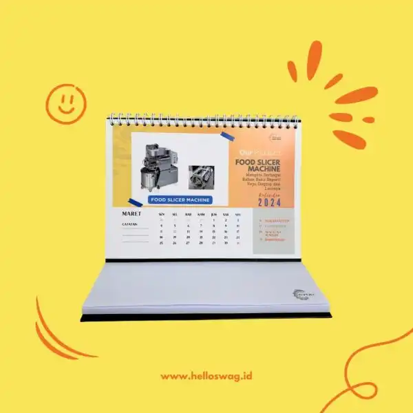 Kalender Meja Dengan Notes 1