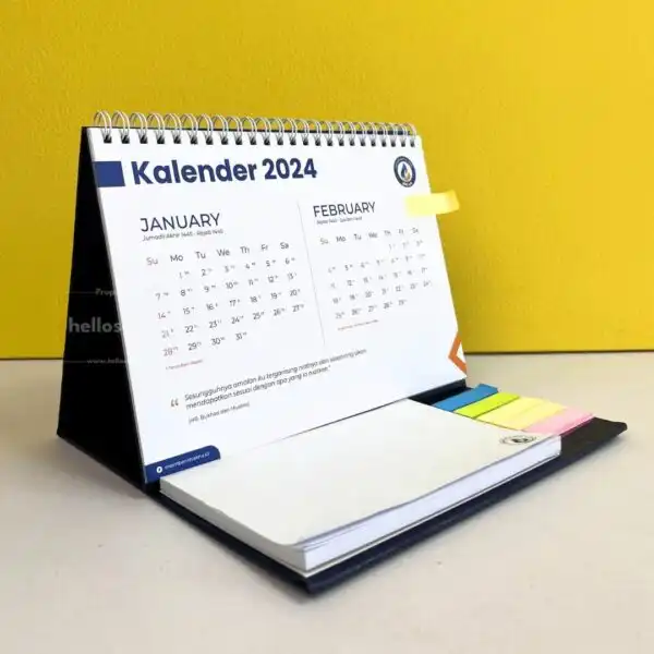 Kalender Meja Dengan Notes Custom dan Sticky Notes (4)