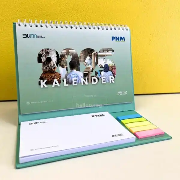 Kalender Meja Dengan Notes Custom dan Sticky Notes (9)