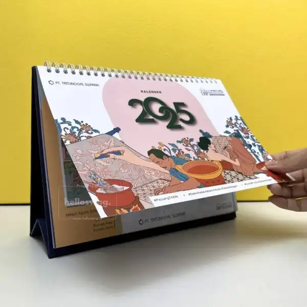 Kalender Meja Model Landscape Custom Desain (7)