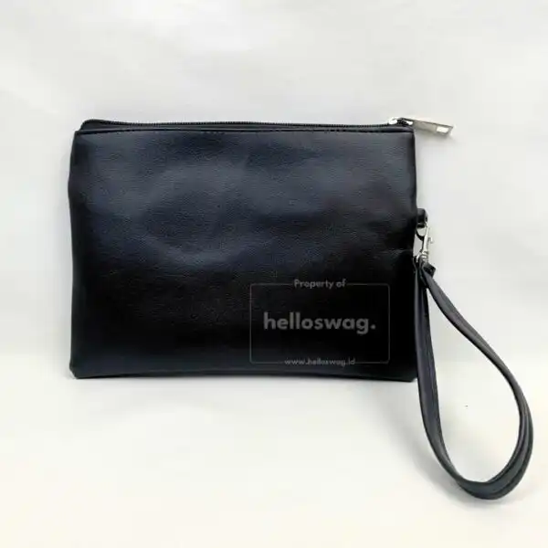 Tas Pouch Wristlet Berbahan Kulit Dengan Custom Logo 1