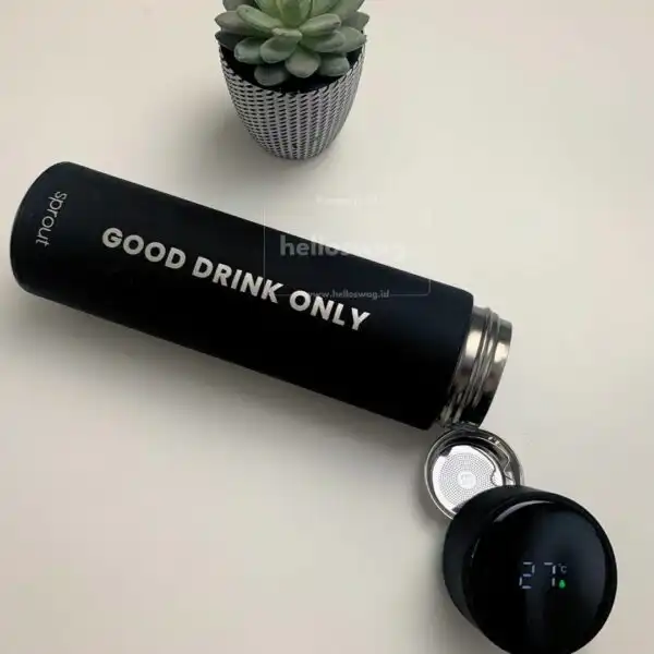 Tumbler Bahan Stainless Dengan Custom Logo dan LED Suhu Untuk Souvenir Acara 6