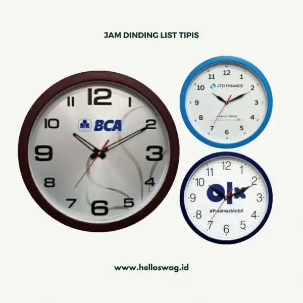 Souvenir Jam Dinding Dengan Model Beragam dan Custom Desain 3