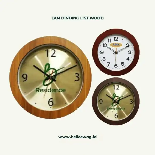 Souvenir Jam Dinding Dengan Model Beragam dan Custom Desain 4