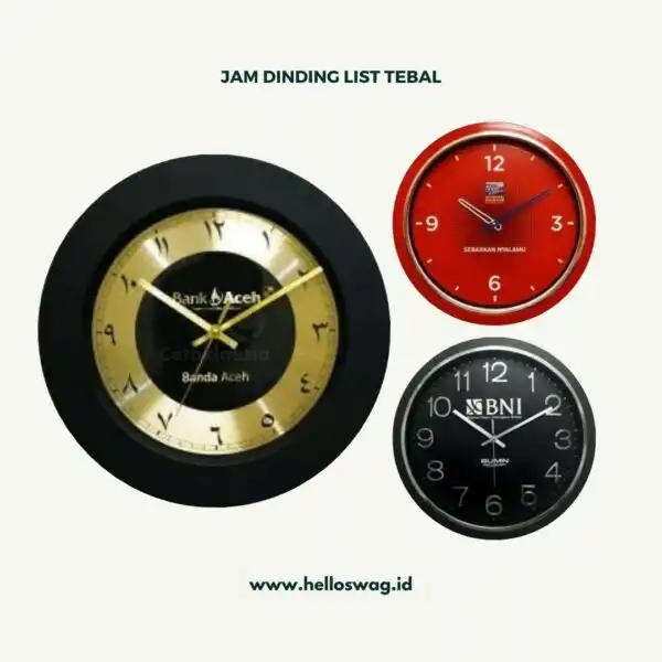 Souvenir Jam Dinding Dengan Model Beragam dan Custom Desain 5