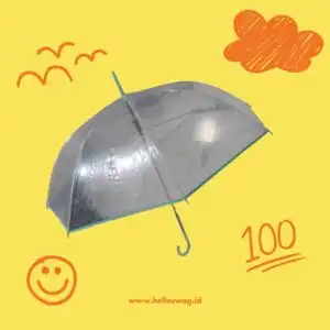 Shop Souvenir Payung Golf Dengan Model Transparan Berbahan Plastik 1