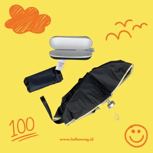 Souvenir Payung Lipat Dilengkap Dengan Case dan Cover Untuk Payung 1