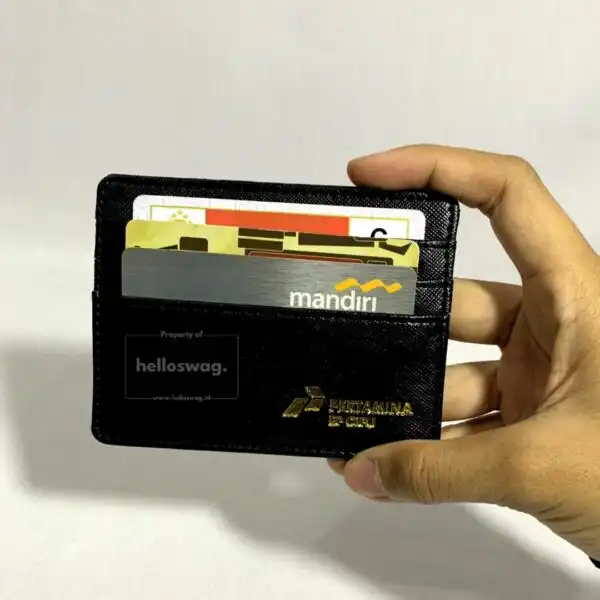 Cardholder Berbahan Kulit Custom Logo Untuk Souvenir 9