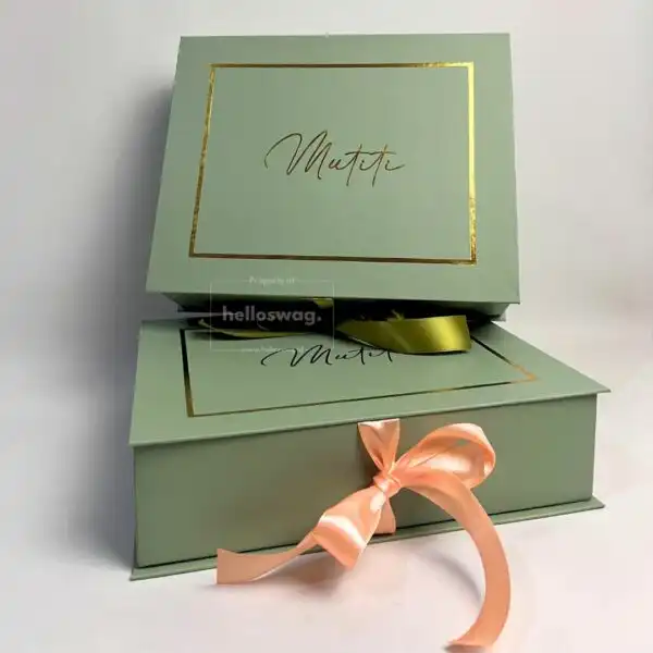 Gift Box Packaging Book Style With Ribbon 3