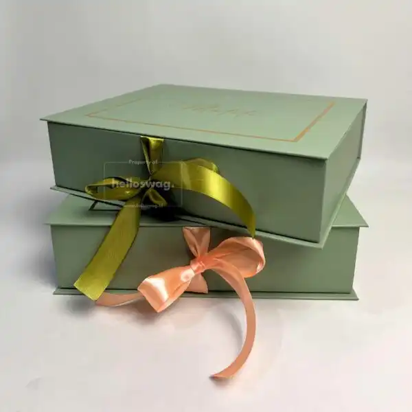 Gift Box Packaging Book Style With Ribbon 4