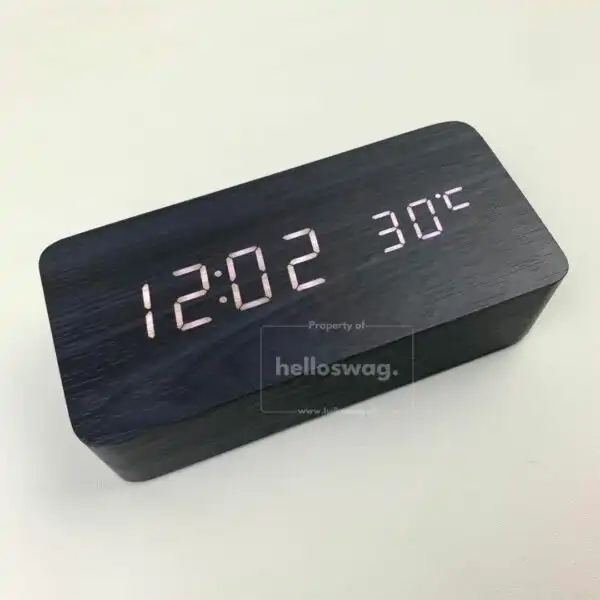 Jam Meja Model Digital Dengan Custom Logo dan Fitur Suhu 4
