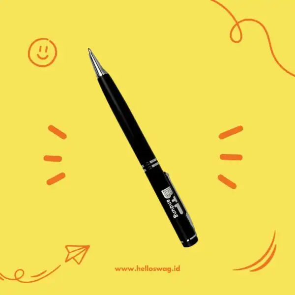 Pulpen Pen Bolpoin Berbahan Plastik Dengan Custom Logo 1