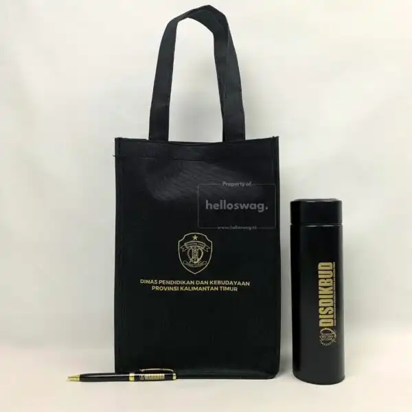 Seminar Kit 3 Item Berisi Goodiebag Tumbler Stainless dan Pulpen Untuk Souvenir Gift 1