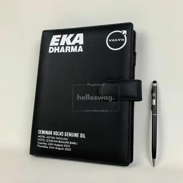 Seminar Kit Berisi Buku Agenda dan Pulpen Dengan Custom Logo Perusahaan Untuk Souvenir 3