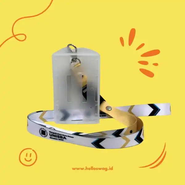 Tali Lanyard Kartu Identitas Dengan Custom Desain Untuk Perusahaan 1