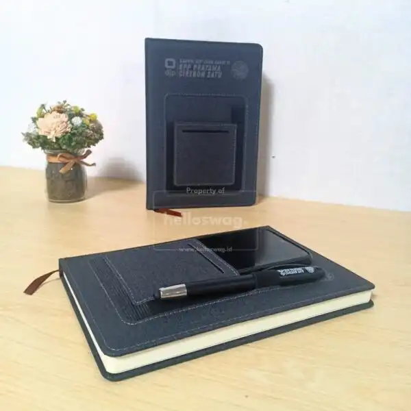 Buku Agenda Ready Stock Dengan Tempat Hp dan Pulpen 8