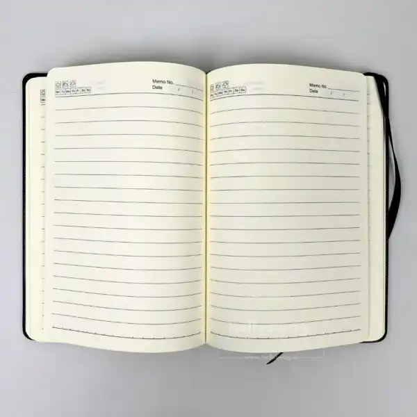 Buku Agenda Ready Stock Dilengkapi Karet dan Logo Perusahaan Custom 8