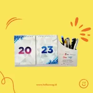 Kalender Meja Dengan Tempat ATK 1
