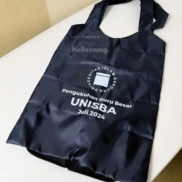 Tas Lipat Foldable Bag Untuk Souvenir Dengan Custom Logo 3