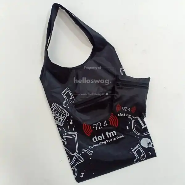 Tas Lipat Foldable Bag Untuk Souvenir Dengan Custom Logo 8