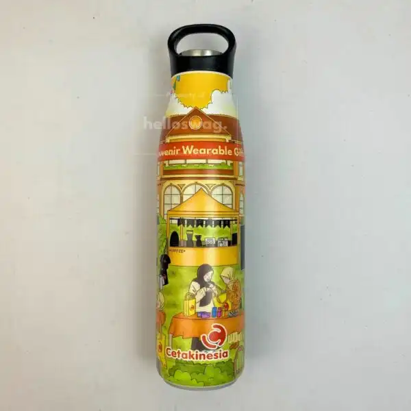 Tumbler Botol Berbahan Stainless Dengan Desain Logo Custom Fullprint 6