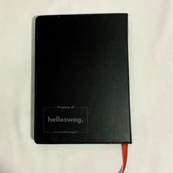 Buku Agenda Berbahan Kulit Dengan Blok Lem Dilengkapi Custom Logo Gold Foil 6
