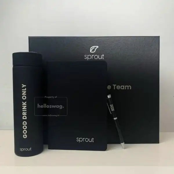 Gift Set Berisi Tumbler Stainless Buku Agenda dan Pulpen Souvenir Acara 1