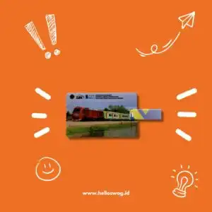 Flashdisk Model Kartu Bahan Plastik Dengan Desain Grafis dan Logo Custom Icon