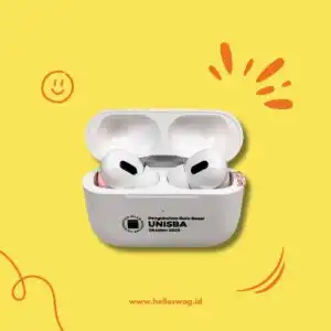 Souvenir Elektronik Earphone TWS Bluetooth Dengan Desain Logo Custom Icon