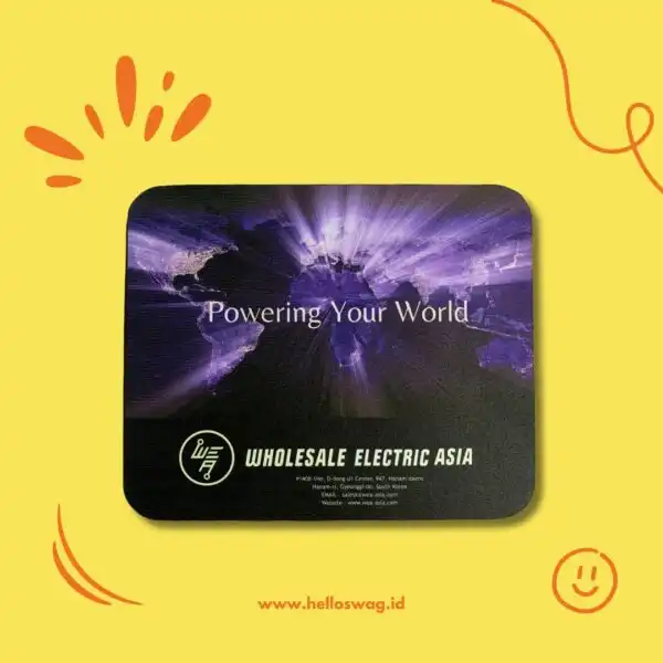 Souvenir Elektronik Mousepad Bahan Karet Dengan Custom Desain Logo Icon