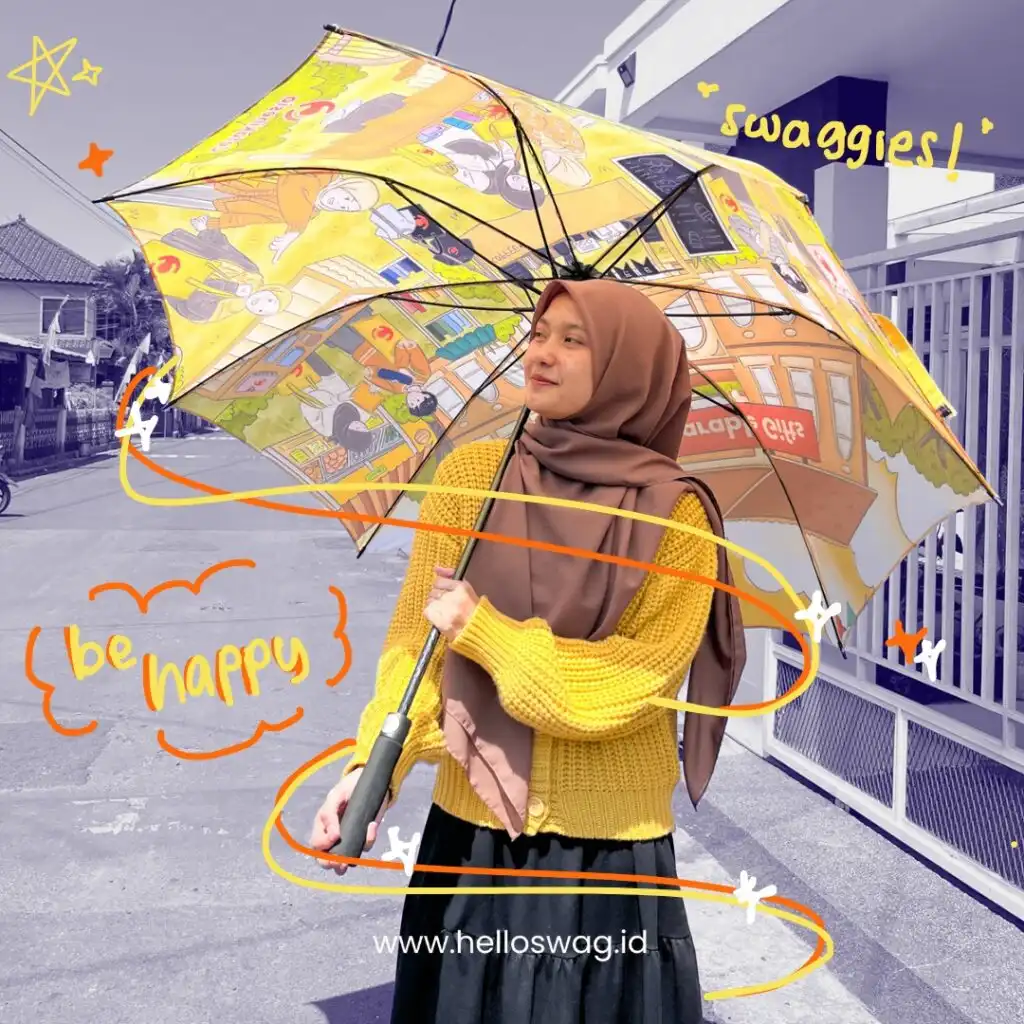 HelloSwag Bakal Hadir di IPC Pada 25 September 2024 Mendatang, lho! Yuk Ikutan Hadir Juga payung custom helloswag 6
