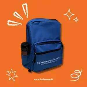 Souvenir Tas Ransel Backpack Dengan Logo Perusahaan Custom Icon