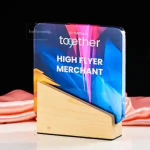 Shop Plakat Dengan Bahan Kombinasi Kayu dan Akrilik Dengan Model dan Desain Beragam Untuk Souvenir Acara 2