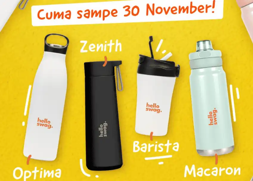Promo Tumbler Akhir Tahun 2025 Promo logo di tumbler helloswag.co.id