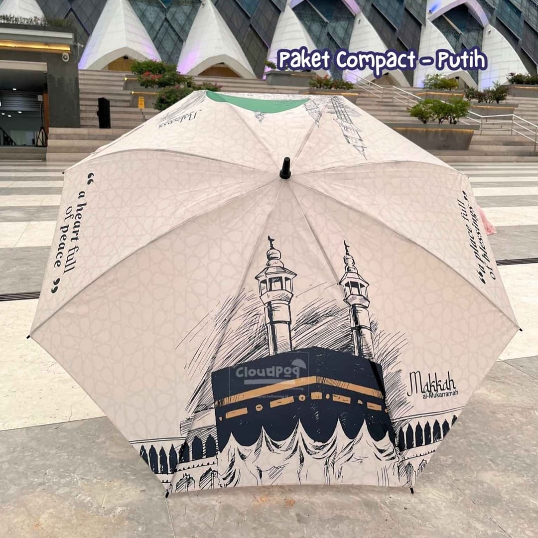Paket Compact Payung Lipat Cloudpop Putih 1