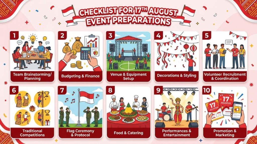10 Checklist Persiapan Acara 17 Agustus