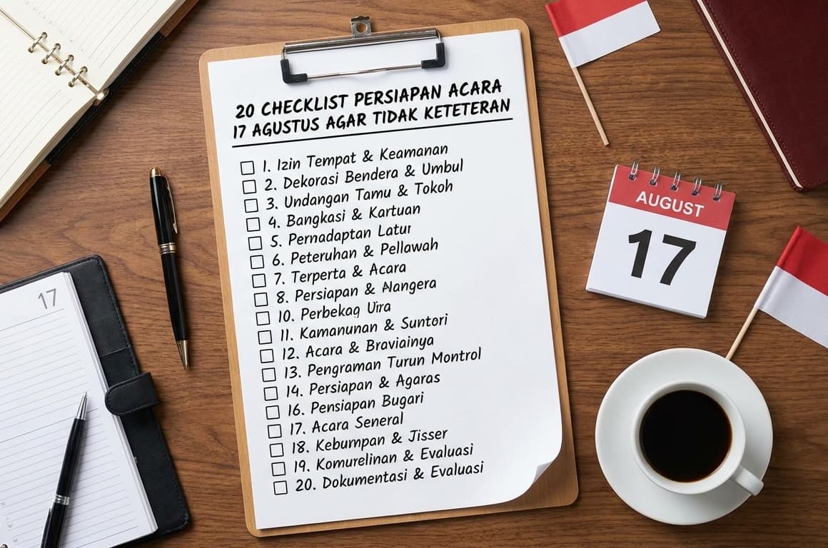 20 Checklist Persiapan Acara 17 Agustus agar Tidak Keteteran