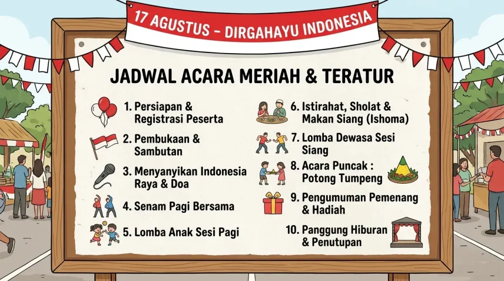 Susunan Acara 17 Agustus yang Seru dan Rapi